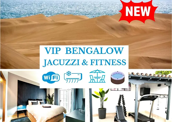 Bungalow Pamro - Jaccuzi - Fitness Area - Free Wifi - Pool - Modern & Comfortable - Sunnygolf
